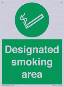 Designated smoking area